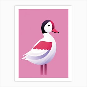 Minimalist Bufflehead 3 Illustration Art Print