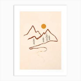 Mountain Minimal Art Print