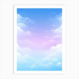 Sky Background With Clouds Art Print