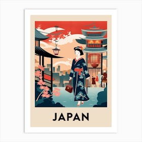 Vintage Travel Poster Japan 5 Art Print