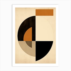 Retro Radiance; Abstract Arrangements Mid Century Art Print