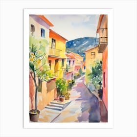 Reggio Calabria, Italy Watercolour Streets 1 Art Print