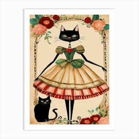Dress Up Cat 1 Art Print