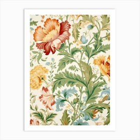 Floral Wallpaper Pattern 8 Art Print