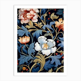 Floral Wallpaper 350 Art Print