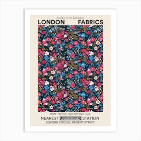 Poster Blossom Bounty London Fabrics Floral Pattern 2 Art Print