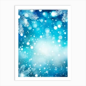 Screen Frame Glow Garland Holiday Bright Snowflake Space Festive Beautiful Light Closeup (16) Art Print