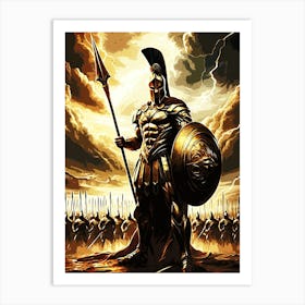 muscle Spartan 300 Warrior movie 2 Art Print