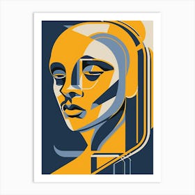 Abstract Portrait Of A Woman 4 Art Print