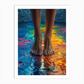 Of A Woman'S Feet Art Print