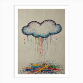 Rainbow Cloud 1 Art Print