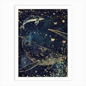 Whale In The Sky 5 Art Print