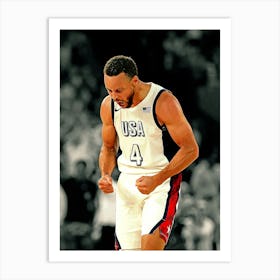 Stephen Curry Of Team United States Art Print