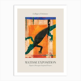 Crocodile 2 Matisse Inspired Exposition Animals Poster Art Print