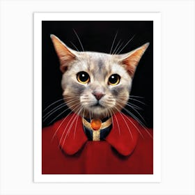 Fearless Bicky The Cat Pet Portraits Art Print