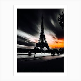 Sunset In Paris 2 Art Print