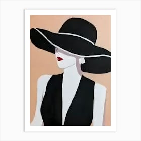 Black Hat Art Print