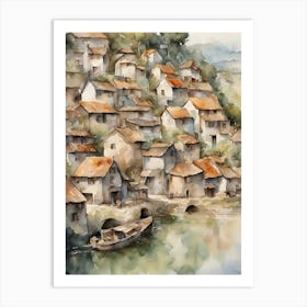 Chinese Village 3 Art Print