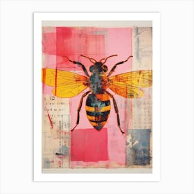 Bee Collage Inspired 2 Art Print