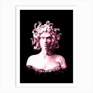 Rose Gold Medusa Art Print