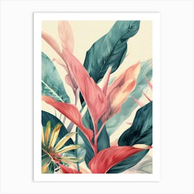 Tropical Leaves 121 Art Print