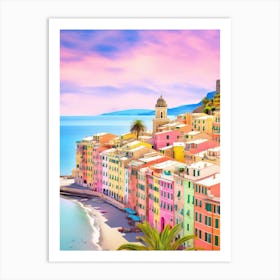 Camogli, Italy Colourful View 1 Art Print