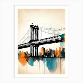 New York City Skyline Art Print