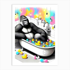 Bath Time Boss Art Print