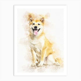 Shiba Inu Dog Art Print