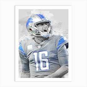 Jared Goff Detroit Lions Art Print