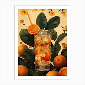 Orange Cocktail 36 Art Print