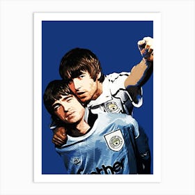 oasis brit pop band music 6 Art Print