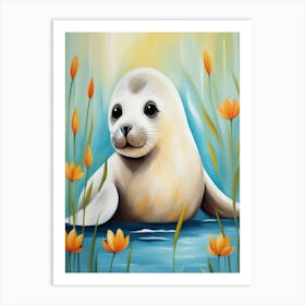 Seal Painting Art Print