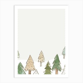 Christmas Trees Art Print