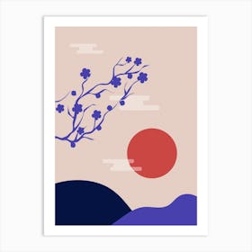 Asian Cherry Blossoms Art Print