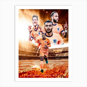 Netherlands Football Poster Art Print