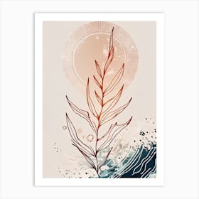 - Abstract Minimal Boho Beach 1 Art Print