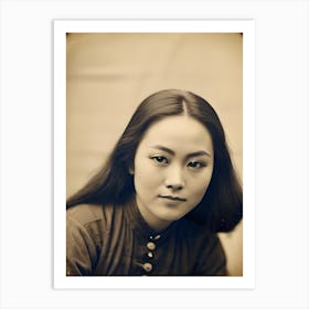 Portrait Of An Asian Woman Art Print