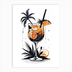 Tropical Cocktail 02 Art Print