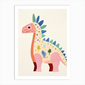 Nursery Dinosaur Art Ankylosaurus 5 Art Print