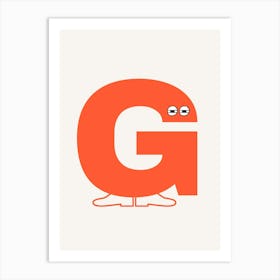 Alphabet Poster G Art Print