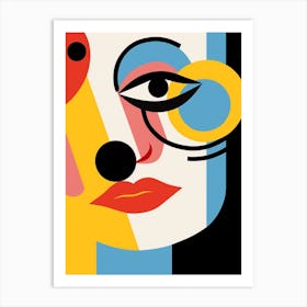 Shape Face Illustration 2 Art Print