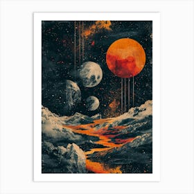 Space planets 1 Art Print