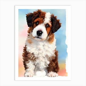 Lagotto Romagnolo Watercolour Dog Art Print