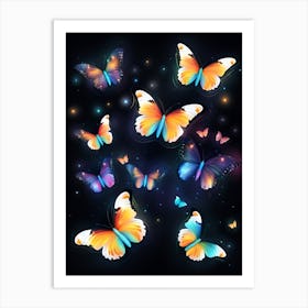 Colorful Butterflies 13 Art Print