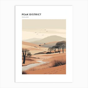 Peak District National Park England 3 Hiking Trail Landscape Poster Art Print