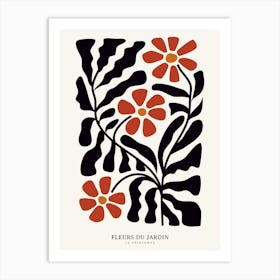 Fleurs Du Jardin Abstract Art Print