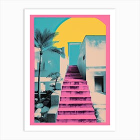 Ibiza In Risograph Style 3 Art Print