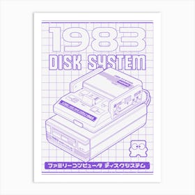 Disk Sytem Art Print