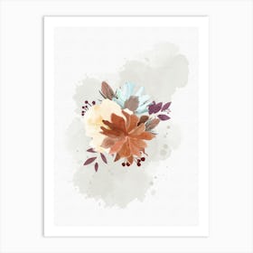 Watercolor Flowers 21 Art Print